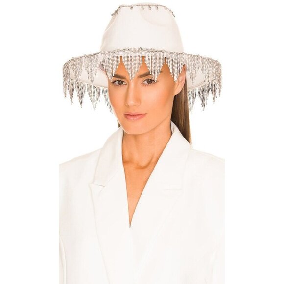 8 Other Reasons Rhinestone Cowboy Hat White Crystal - Picture 1 of 6